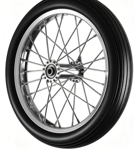 Roue pivotante de 16 pouces, roue en mousse PU, jante en métal pour chariot, charrette, vélo, 16 x 1,75 - Product Image 3