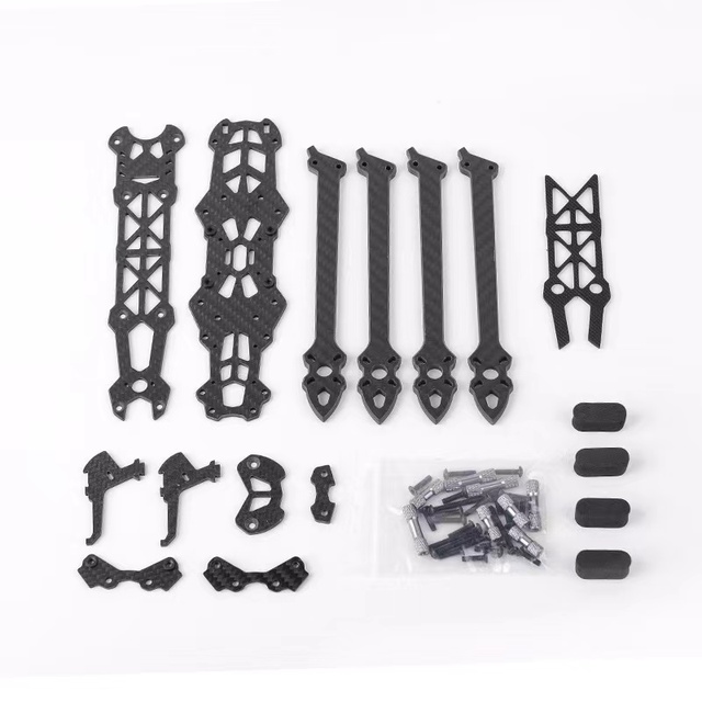 Premium Tech 7 Inch V2 MAK4 Carbon Fiber Frame Kit with Customization & Private Mold for DIY Racing Drones