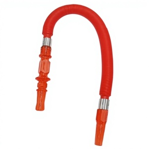 Manguera de Cachimba YLST Premium de China, Flexible, de Plástico Naranja, con Mango Largo de Acrílico Cristalino, Precio al por Mayor para Compra a Granel - Product Image 1