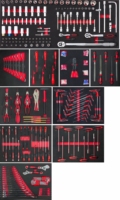 Chariot d'Outils en Métal OEM à 7 Tiroirs avec Outils, Mobile, Armoire Rouge pour Centres de Réparation Automobile