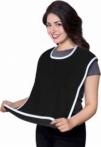 Babero para Adultos, para Personas Mayores, Hombres y Mujeres, de Tela de Rizo, Ajustable, Protector de Ropa para Comer, Azul - Product Image 3