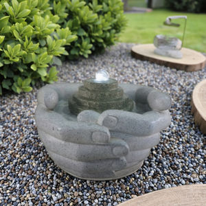 Bien conçu cour Art décor intérieur cascades grande cascade décorative <span class=keywords><strong>mur</strong></span> pierre fontaine d'eau - Product Image 5