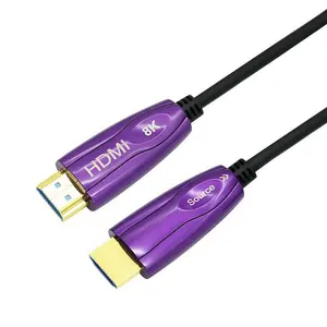 Cáp HDMI Sợi Quang 8K 4K Kabel HD Tím 1M 2M 3M 5M 8M 10M 15M 20M 25M 30M 35M 40M 45M 50M 60M 70M 80M 90M 100M