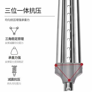 Underarm Cane Stainless Steel Adjustable Height Anti Slip Walking Aid For Elderly And Disabled - Product Image 5
