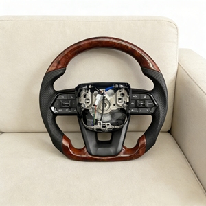 Volant en bois de pêche adapté aux <span class=keywords><strong>Toyota</strong></span> 4Runner, Mark <span class=keywords><strong>Chr</strong></span> Series, Hilux Vigo, Hiace, Prius, Celica, Rav 4, Innova, Crown, Vitz, Lc100 - Product Image 5