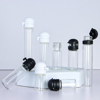 Flacon compte-gouttes de luxe en verre transparent pour huiles essentielles, ampoule médicale, 1ml, 2ml, 3ml, 5ml, avec bouchon à ouverture facile