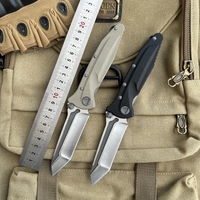 MICRO Delta G10 Griff D2 Klinge Keramiklager Taschenmesser Überlebens-EDC-Werkzeug Camping Jagd Utility Outdoor Klappmesser