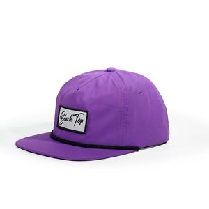 Gorras OEM con Logotipo Personalizado, Gorras de Béisbol de 5 Paneles con Visera Plana y Cierre a Presión, Gorras de Golf para Correr, Parche de Bordado a Máquina de Nailon - Product Image 2