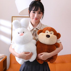 Série paresseuse, décoration de chevet unisexe, petit animal mignon en peluche courte, 25 cm, rembourrage en coton PP, jouet en peluche pour la chambre de fille - Product Image 3