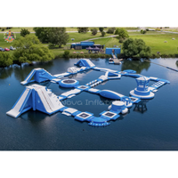 Parc aquatique gonflable Nova Sports, installations de divertissement aquatique, matériau PVC de qualité commerciale