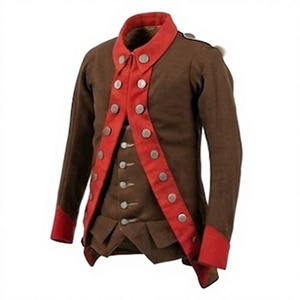 Manteau de style historique pour homme, croisé, formel, épais, avec patch au col, costume historique - Product Image 1