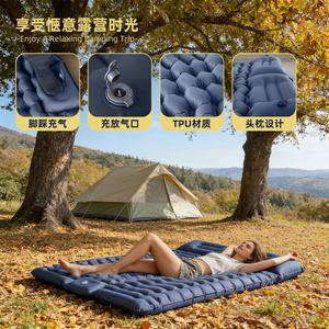 Matelas de camping gonflable rectangulaire DRCQD Green TPU, portable, pour usage extérieur, individuel, résistant à l'humidité - Product Image 4