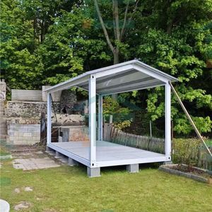 Maisons conteneurs modulaires en panneaux sandwich en acier à installation facile, 20 pieds, préfabriquées, détachables, alimentées à l'énergie solaire - Product Image 4