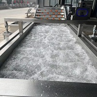 Automatische groenteverwerkingslijn, industriële bubbelwas-, snij- en drooglijn voor voedingsfabrieken