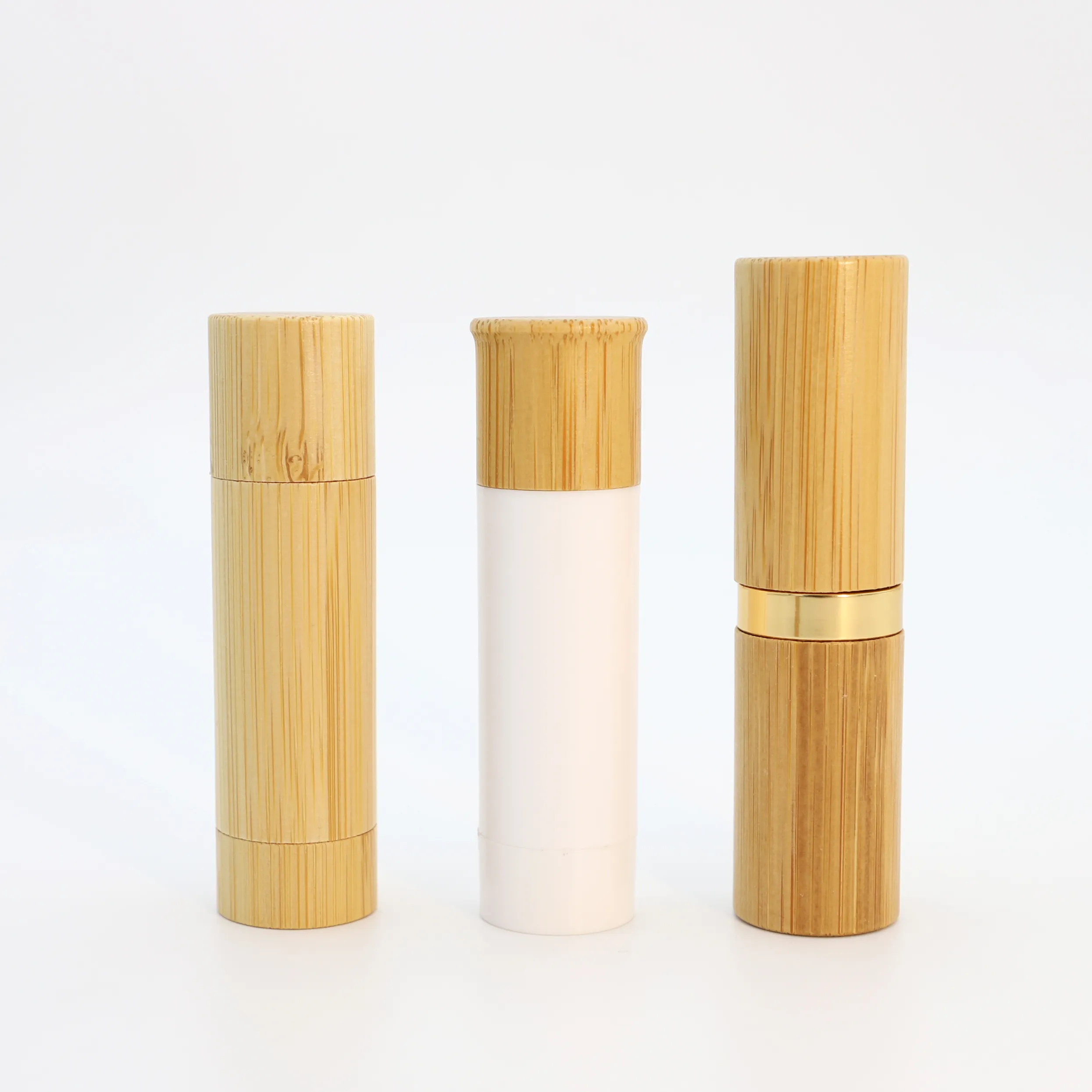 Rossetto personalizzato balsamo per labbra di bambù per l'imballaggio cosmetico