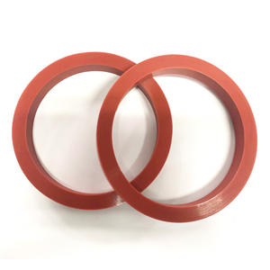 맞춤형 비표준 평평한 빨간 실리콘 고무 EPDM NBR NR 고품질 절단 성형 O 링 씰링 가스켓 Juqian 브랜드 - Product Image 2