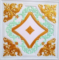 3D Belle fleur design intérieur décoratif suspendu GRG 60x60 plafond pop gypse de Chine