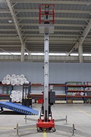 Plateforme élévatrice mobile JCPROTECH en alliage d'aluminium, élévateur électrique 4-14m, pour travaux en hauteur intérieurs et extérieurs, petit élévateur personnel