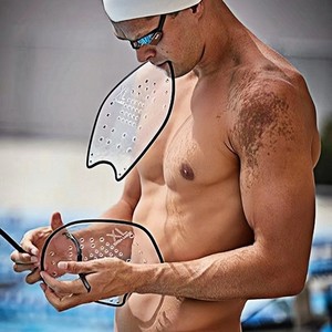 Pagaies de natation en silicone transparent, gants d'entraînement antidérapants pour hommes, sports nautiques - Product Image 1