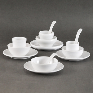 Vente en gros vaisselle blanche incassable <span class=keywords><strong>service</strong></span> <span class=keywords><strong>de</strong></span> vaisselle en mélamine blanche assiettes et plats juego <span class=keywords><strong>de</strong></span> platos para <span class=keywords><strong>casa</strong></span> - Product Image 3