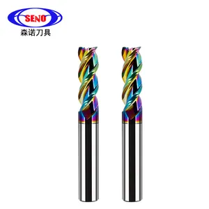 Carbide DLC lớp phủ End Mill 3 Flute cao đánh bóng phay Cutter cho nhôm CNC máy công cụ Router bit