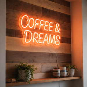 Letrero de Neón LED Acrílico Moderno, Luces de Neón Personalizadas para Pared, para Tiendas, Bares, Cafés y Decoración de Interiores - Product Image 1