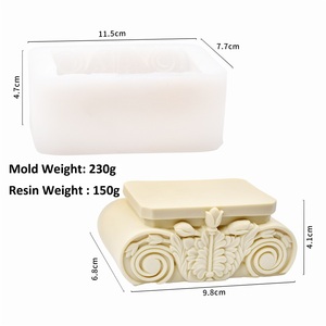 Moule en silicone écologique pour bougies parfumées Pyramide <span class=keywords><strong>de</strong></span> l'Égypte Pharaon, moule à savon en plâtre, moule à bougie, outils pour gâteaux, décoration intérieure - Product Image 6