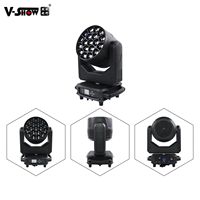 VSHOW R1940L Têtes mobiles à effet wash 19 pièces, LED RGBW 40 W, faisceau wash, tête mobile «grand œil », éclairage de scène DMX