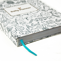 Carnet de planification quotidienne personnalisé à couverture rigide, journal de bien-être non daté, carnet de notes hebdomadaire et mensuel pour objectifs professionnels et scolaires