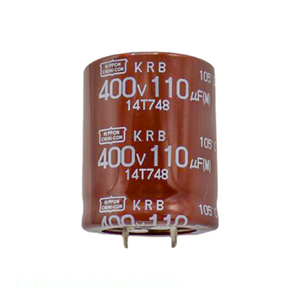 ตัวเก็บประจุ EKRB451VSN900MR35M 90 uF แบบมีรูผ่านขั้ว450V ของแท้ - Product Image 1