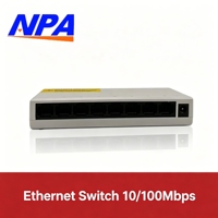 Commutateur réseau 8 ports 10/100 Mbps, commutateur Ethernet de bureau en plastique, 1,6 Gbps, Plug and Play pour la maison, le bureau, la caméra IP