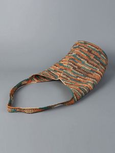Bolso de Hombro de Rafia Tejido a Mano para Mujer, con Forro de Algodón y Patrón de Hilo, Estilo Playa, Moda Verano 2025 - Product Image 4
