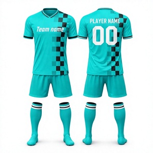 Custom Heat-Transfer Printed Soccer Jersey V-Neck <b>Short</b> Sleeve 100% Polyester Mesh Moisture Wicking Team Name Adult Unisex High - Product Image 1