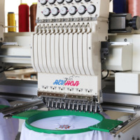 Máquina de Bordar Computarizada Multifunción de 9/12 Agujas Revhon Industrial, Personalizable con Logotipo, Nueva, para Camisetas y Gorras