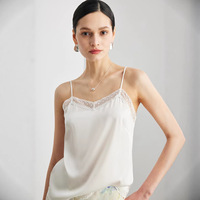 Chemise de nuit de luxe en soie de mûrier pour femme, élégante, couleur unie, col en V, nuisette sexy en soie, lingerie de nuit