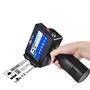 LA60 Supporting handheld inkjet printers in multiple languages 12.7mm QR code barcode printing production date tubular leather