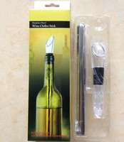 Refroidisseur à vin portable Sunwell 3-en-1 en acier inoxydable – Bâton de refroidissement rapide sans glace, aérateur et verseur écologique