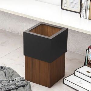 <span class=keywords><strong>ถัง</strong></span><span class=keywords><strong>ขยะ</strong></span>ไม้เนื้อแข็งวอลนัทสีดำ ดีไซน์หรูหรา สำหรับห้องนั่งเล่น ห้องนอน หรือสำนักงาน - Product Image 3