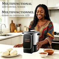 Batidoras Foufoumix para Alimentos, Máquina Mezcladora de Fufu, Capacidad de 6L, Procesador de Alimentos Multifuncional de Alta Potencia de Acero Inoxidable