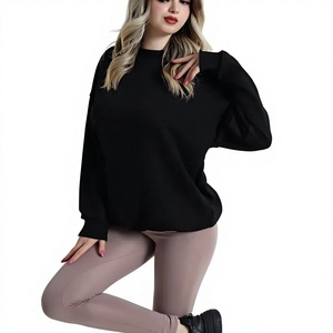 New Stylish Best Design Plus Size Autumn Washed Customized Logo <b>Drop</b> Shoulder Fleece Women Sweatshirt Different Styles Adults - Product Image 1