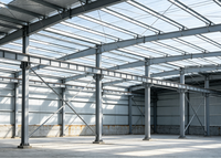 Structure en acier léger modulaire préfabriquée pour entrepôt industriel extérieur, montage facile, maison préfabriquée