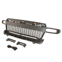 Grille supérieure avant noire ABS 4x4 tout-terrain pour Maverick 2022 avec installation par boulons et éclairage LED disponible