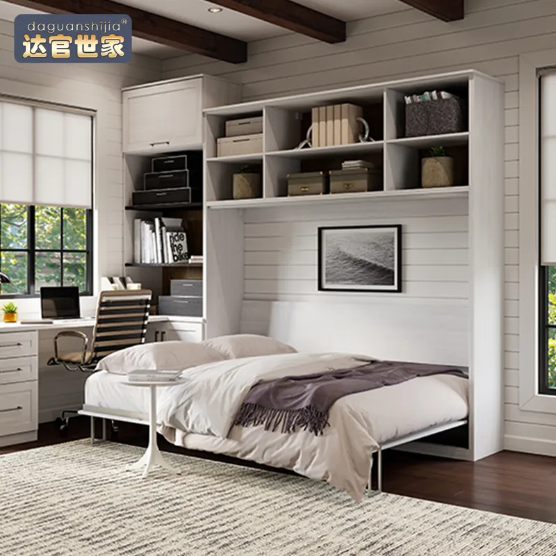 Space Saving Home Furniture Wholesale Modern Bedroom Furniture Melamine Beds murphy wall bed double
