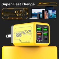 Nuevo Cargador de Pared con 6 Puertos USB Tipo C PD3.0 de 240W, Carga Súper Rápida para Teléfonos Móviles, Enchufe EU/UK/US, Adaptador de Carga Rápida para iPhone 17