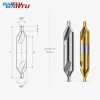 Foret de centrage Bartu en acier rapide à haute teneur en cobalt, haute précision pour tour CNC, haute résistance
