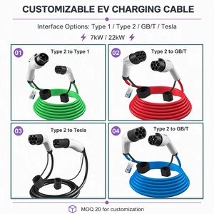 <span class=keywords><strong>Cable</strong></span> de Carga para Vehículos Eléctricos de 7kW, Tipo 2 a Tipo 1, 32A, 250V CA, 3x6mm², Revestimiento de TPU, Contactos Plateados, para Estación de Carga CA Doméstica - Product Image 4