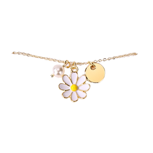 Delicado y Exclusivo Collar de Bambú y Cobre para Niñas, Regalo de Propuesta para Damas de Honor, Ideal para Bodas y Fiestas - Product Image 1