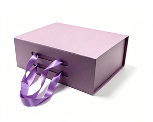 Boîte cadeau pliante de luxe en carton rigide recyclable sur mesure avec couvercle magnétique - Product Image 2