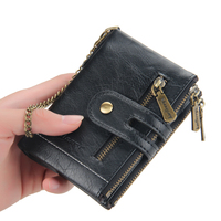 Dompet Kulit Pria Baellerry Korea Grosir, Tempat Kartu & Uang, Dilengkapi Rantai