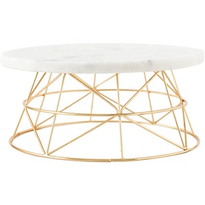 Nordic Natural Decor Display <b>Tray</b> Custom Packaged Kitchenware Wedding Party <b>Marble</b> Cake Stand - Product Image 3